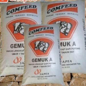 Konsentrat Gemuk A 15 Kg Butiran Pellet Untuk Penggemukan Sapi Kambing Kerbau Domba